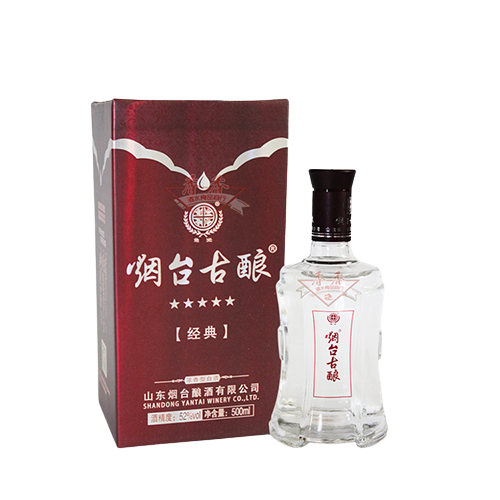 [정품옌타이구냥.오성경전(烟台古酿.五星经典) 500ml, 52%Vol