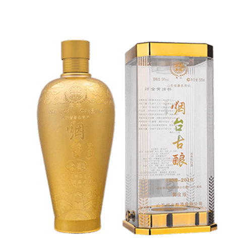 [정품]옌타이구냥.황금판순양(烟台古酿.黄金版纯粮) 500ml, 54%Vol