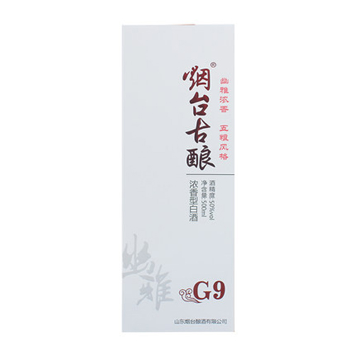 [정품]옌타이구냥.유아G9(烟台古酿.幽雅G9) 500ml, 50%Vol
