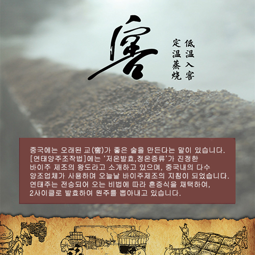 [정품]옌타이구냥.람도(烟台古酿.蓝图) 500ml, 34%Vol