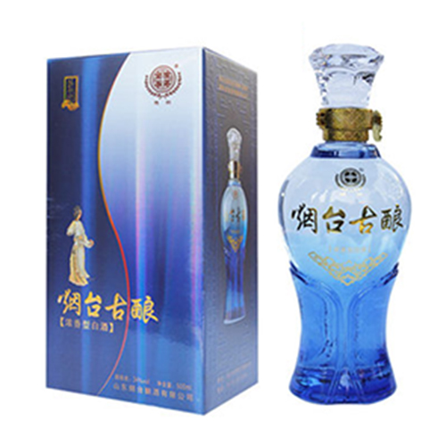 [정품]옌타이구냥.람도(烟台古酿.蓝图) 500ml, 34%Vol