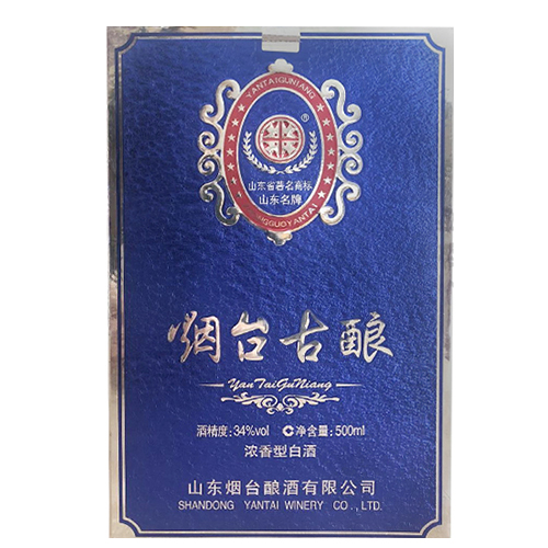 [정품]옌타이구냥.장형(烟台古酿.章型) 500ml, 34%Vol