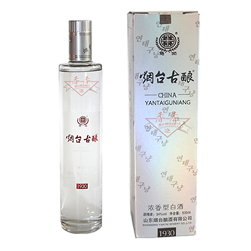 [정품]옌타이구냥.장세형(烟台古酿.长细型) 500ml, 34%Vol