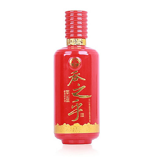 [정품]퉈파이서더주. 탄지호홍자묘금(沱牌舍得酒. 吞之乎红瓷描金) 500ml, 53%Vol