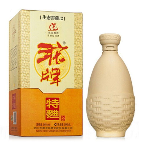 [정품]퉈파이서더주. 타패특곡,교장12(沱牌舍得酒. 沱牌特曲,窖藏12) 500ml, 50%Vol