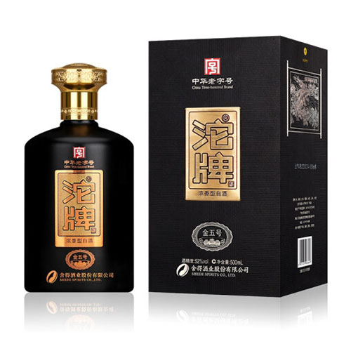 [정품]퉈파이서더주. 타패금5호(沱牌舍得酒. 沱牌金五号) 500ml, 52%Vol