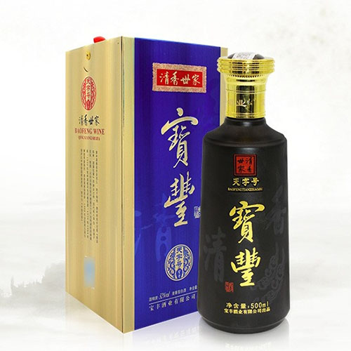 [정품]빠오펑주, 청향세가,천자호(宝丰酒,清香世家,天字号) 500ml, 52%Vol