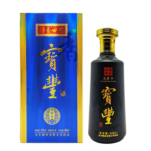 [정품]빠오펑주, 청향세가,천자호(宝丰酒,清香世家,天字号) 500ml, 52%Vol