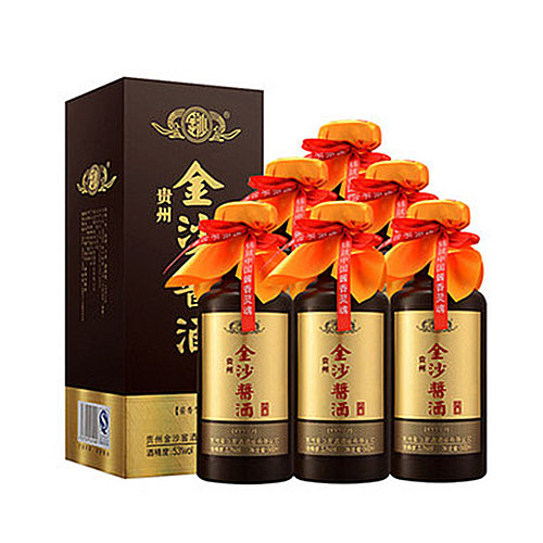[정품]진사회이사주. 장주6성(金沙回沙酒. 酱酒6星) 500ml, 53%Vol