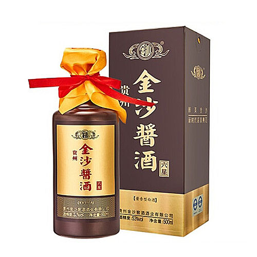 [정품]진사회이사주. 장주6성(金沙回沙酒. 酱酒6星) 500ml, 53%Vol