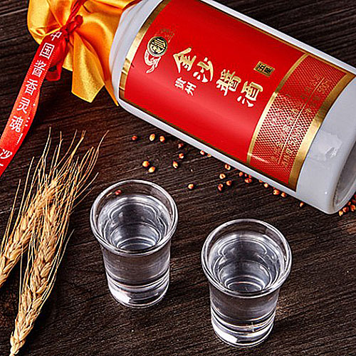 [정품]진사회이사주. 장주5성(金沙回沙酒. 酱酒5星) 500ml, 53%Vol