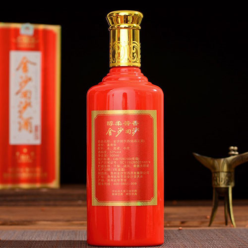 [정품]진사회이사주. 찬석3성(金沙回沙酒. 钻石3星) 500ml, 53%Vol