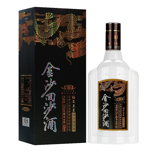 [정품]진사회이사주. 찬석5성(金沙回沙酒. 钻石5星) 500ml, 53%Vol
