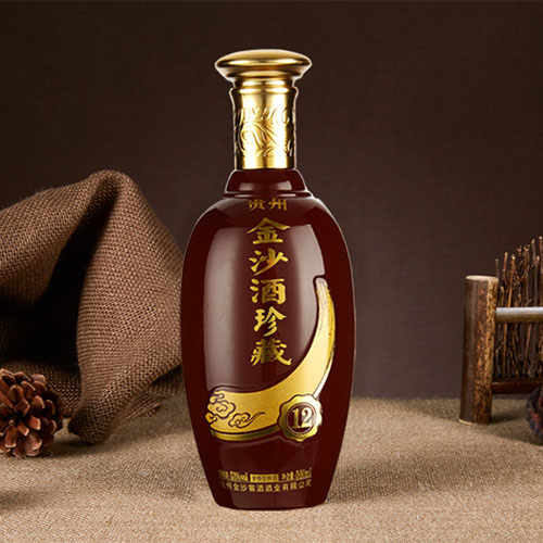 [정품]진사회이사주. 진장12(金沙回沙酒. 珍藏12) 500ml, 53%Vol