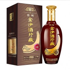 [정품]진사회이사주. 진장12(金沙回沙酒. 珍藏12) 500ml, 53%Vol