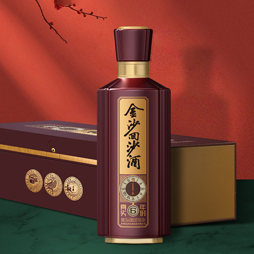 [정품]진사회이사주. 진실년분6년(金沙回沙酒. 真实年份6年) 500ml, 53%Vol