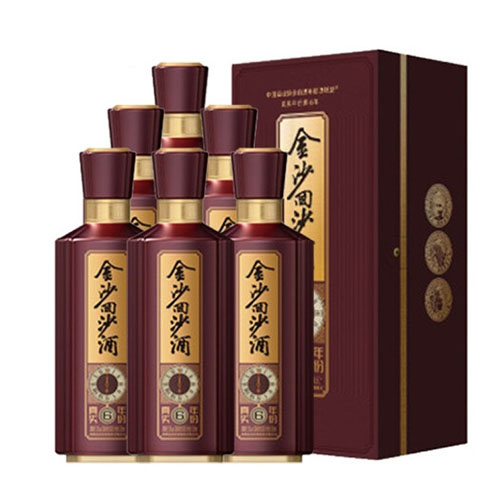 [정품]진사회이사주. 진실년분6년(金沙回沙酒. 真实年份6年) 500ml, 53%Vol