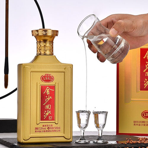 [정품]진사회이사주. 기년1985(金沙回沙酒. 纪年1985) 500ml, 53%Vol