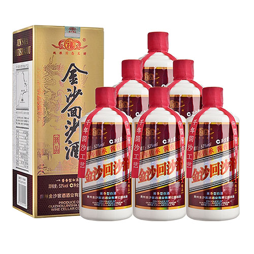 [정품]진사회이사주. 정품(金沙回沙酒. 精品) 500ml, 53%Vol