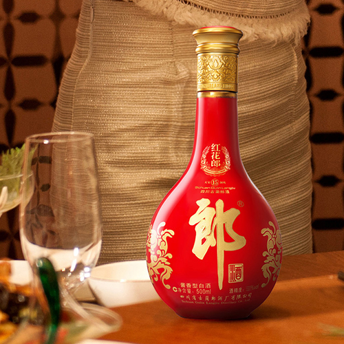 [정품]랑주, 홍화랑15, 진양(郎酒. 红花郎15, 陈酿) 500ml, 53%Vol