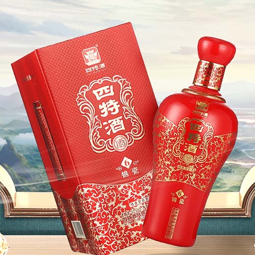 [정품]스터주, 홍금자H6(四特酒.红锦瓷H6) 500ml, 52%Vol