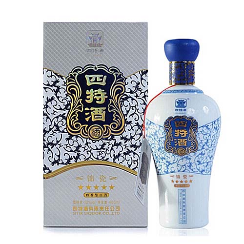 [정품]스터주, 금자5성(四特酒.锦瓷五星) 460ml, 52%Vol