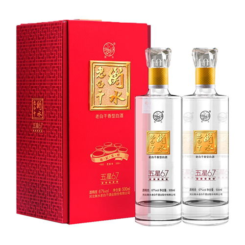 [정품]헝쉐이라오바이간. 오성67(衡水老白干,五星67) 500ml, 67%Vol