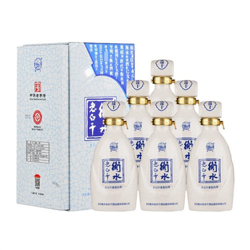 [정품]헝쉐이라오바이간. 우급10(衡水老白干. 优级十) 500ml, 52%Vol