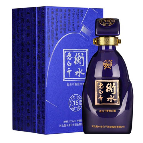 [정품]헝쉐이라오바이간. 고법15(衡水老白干. 古法15) 500ml, 52%vol