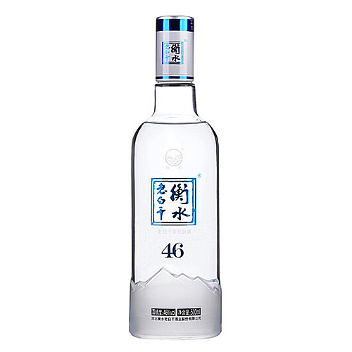 [정품]헝쉐이라오바이간. 빙천(衡水老白干. 冰川) 500ml, 46%vol.