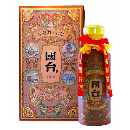 [정품]궈타이. 년분10년(国台.年份10年) 500ml, 53%vol.