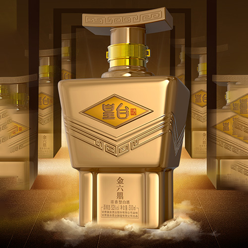 [정품]황타이주. 금육정(皇台酒. 金六鼎) 500ml. 52%vol.