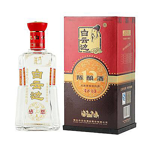 [정품]바이윈볜. 십이년진양,감사(白云边.十二年陈酿,感恩) 500ml. 42%vol.