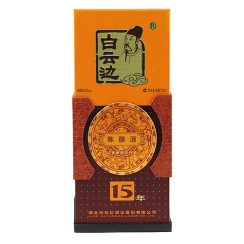 [정품]바이윈볜. 15년진양(白云边.十五年陈酿) 500ml. 42%