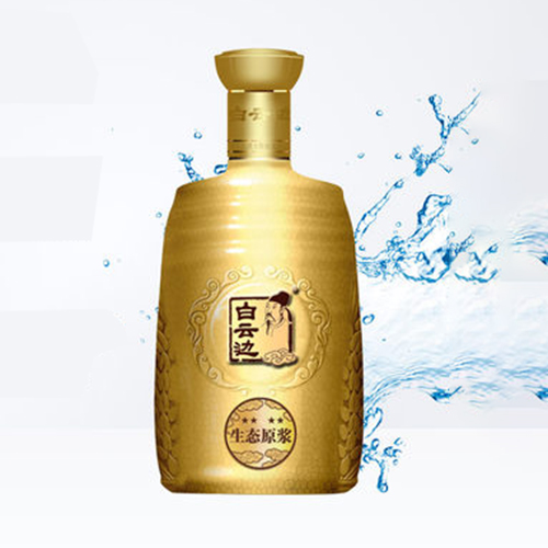 [정품]바이윈볜. 생태원장,금4성(白云边. 生态原浆,金四星) 500ml. 45%vol.