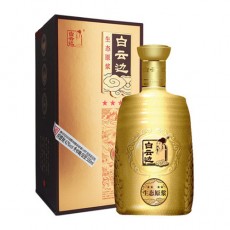 [정품]바이윈볜. 생태원장,금4성(白云边. 生态原浆,金四星) 500ml. 45%vol.