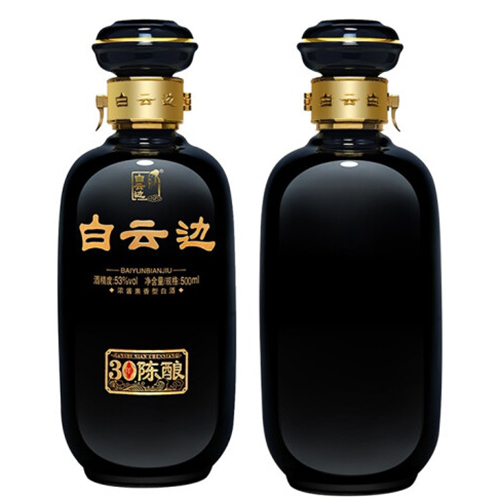 [정품]바이윈볜. 30년 진양(白云边. 三十年陈酿) 500ml. 45%vol. / 53%vol.