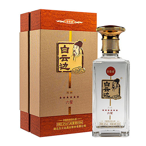 [정품]바이윈볜. 육성진장(白云边.六星陈藏) 500ml. 42% .