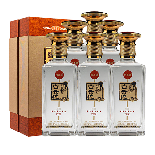 [정품]바이윈볜. 육성진장(白云边.六星陈藏) 500ml. 42% .