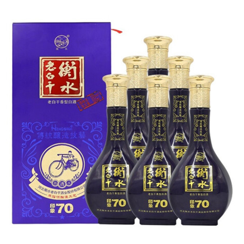 [정품]헝쉐이라오바이간. 인상70(衡水老白干. 印象70) 500ml, 50%vol.