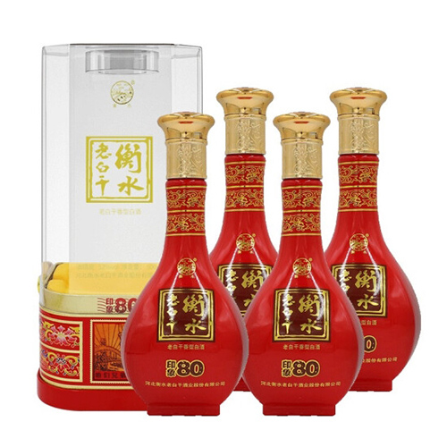 [정품]헝쉐이라오바이간. 인상80(衡水老白干. 印象80) 500ml, 52%vol.