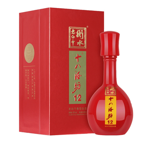 [정품]헝쉐이라오바이간. 18주방,도장12(衡水老白干. 十八酒坊,陶藏12) 480ml, 39%vol.