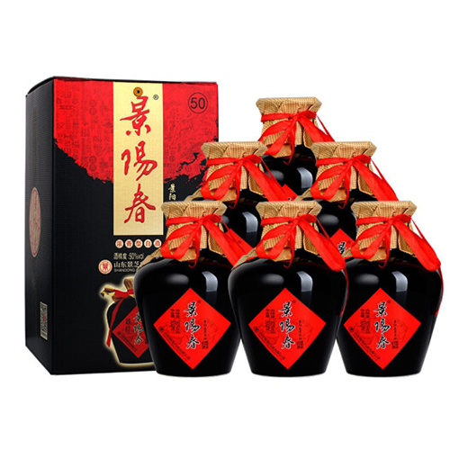 [정품]징즈주. 경양춘,노흑담(景芝酒.景阳春老黑坛) 500ml, 50%vol.