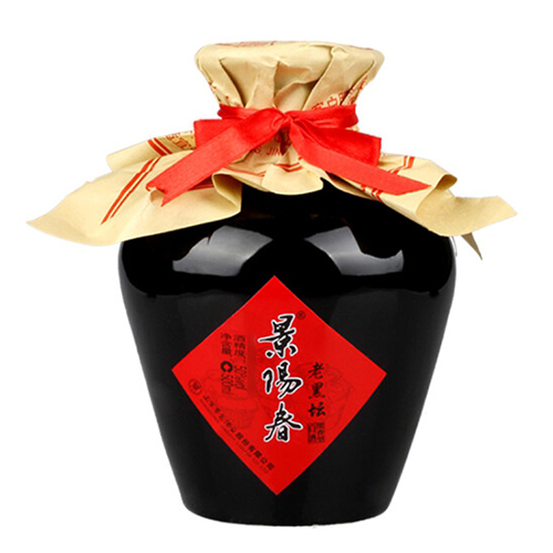 [정품]징즈주. 경양춘,노흑담(景芝酒.景阳春老黑坛) 500ml, 50%vol.