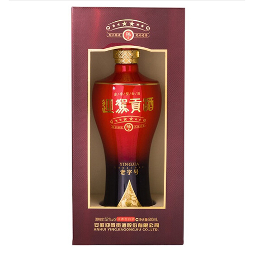 [정품]잉쟈꿍주. 육성노자호(迎驾贡酒. 陆星老字号) 500ml, 52%vol.
