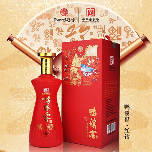 [정품]야시자오주. 홍첩(鸭溪窖酒. 红钻) 500ml, 52%Vol