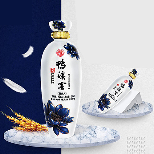 [정품]야시자오주.  람미인(鸭溪窖酒. 蓝美人) 500ml, 42%Vol