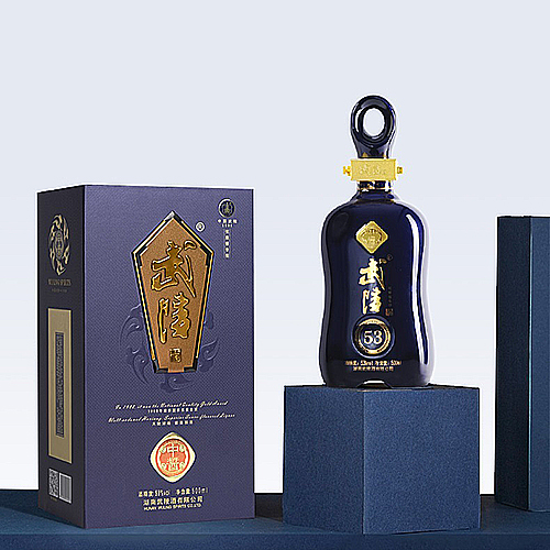 [정품]우링주. 중장(武陵酒. 中酱) 500ml, 53%Vol