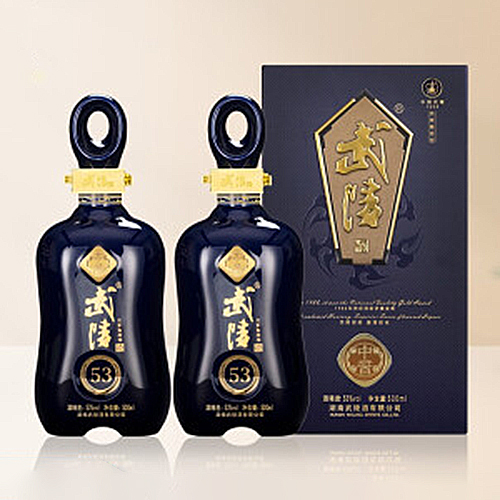[정품]우링주. 중장(武陵酒. 中酱) 500ml, 53%Vol