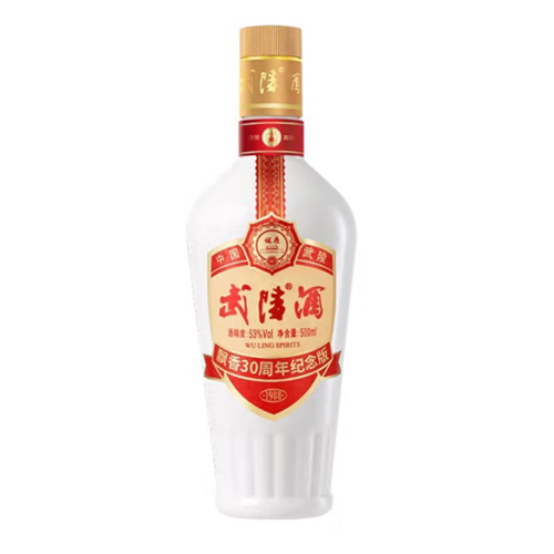 [정품]우링주. 표향,30주년기념판(武陵酒. 飘香30周年纪念版) 500ml, 53%Vol